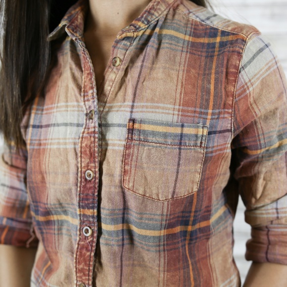 BDG Urban Ourfitters Plaid Flannel sz Sm *Flawed* - Picture 2 of 5
